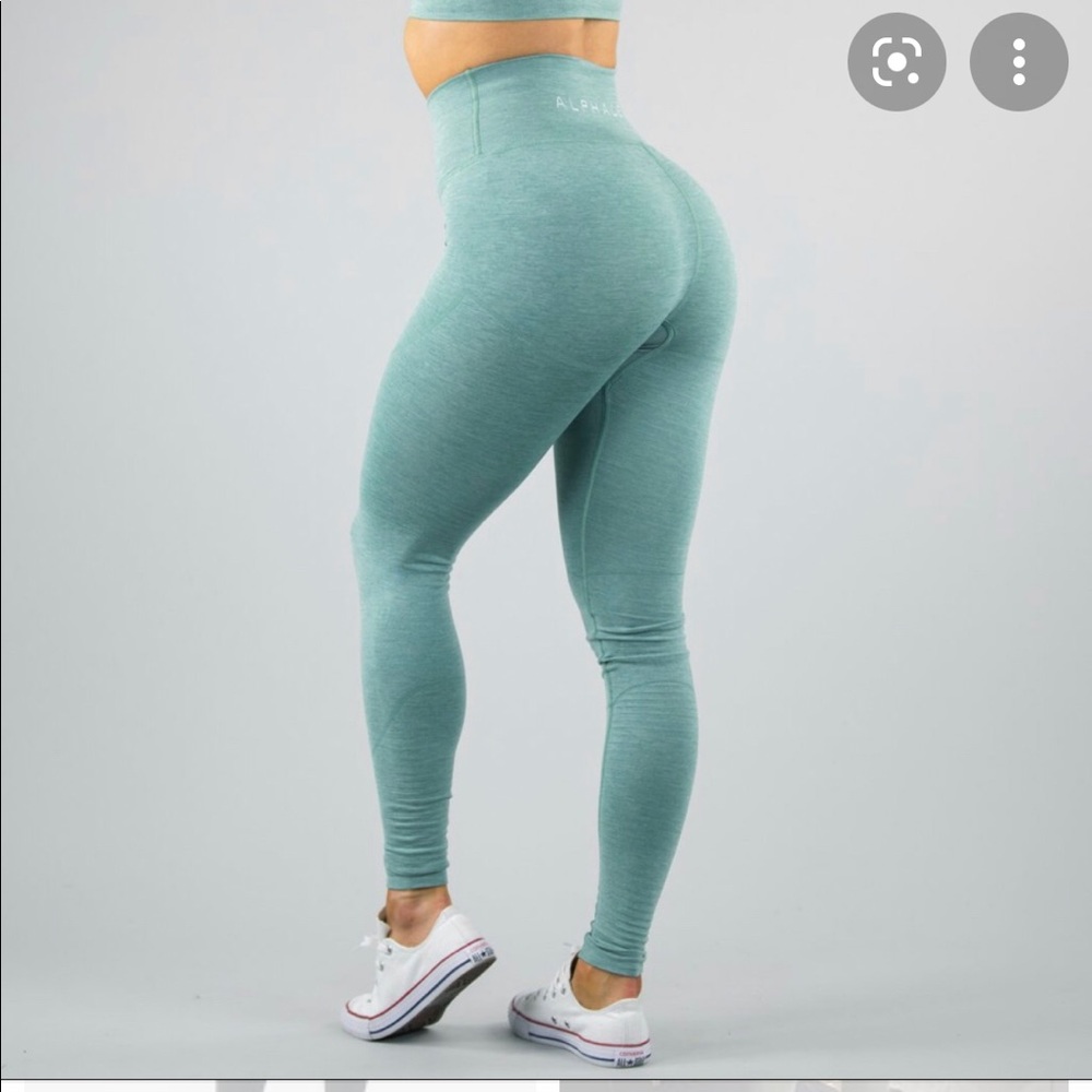 Alphalete revival jade green leggings